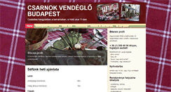 Desktop Screenshot of csarnokvendeglo.hu
